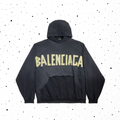balenci tape hoodie
