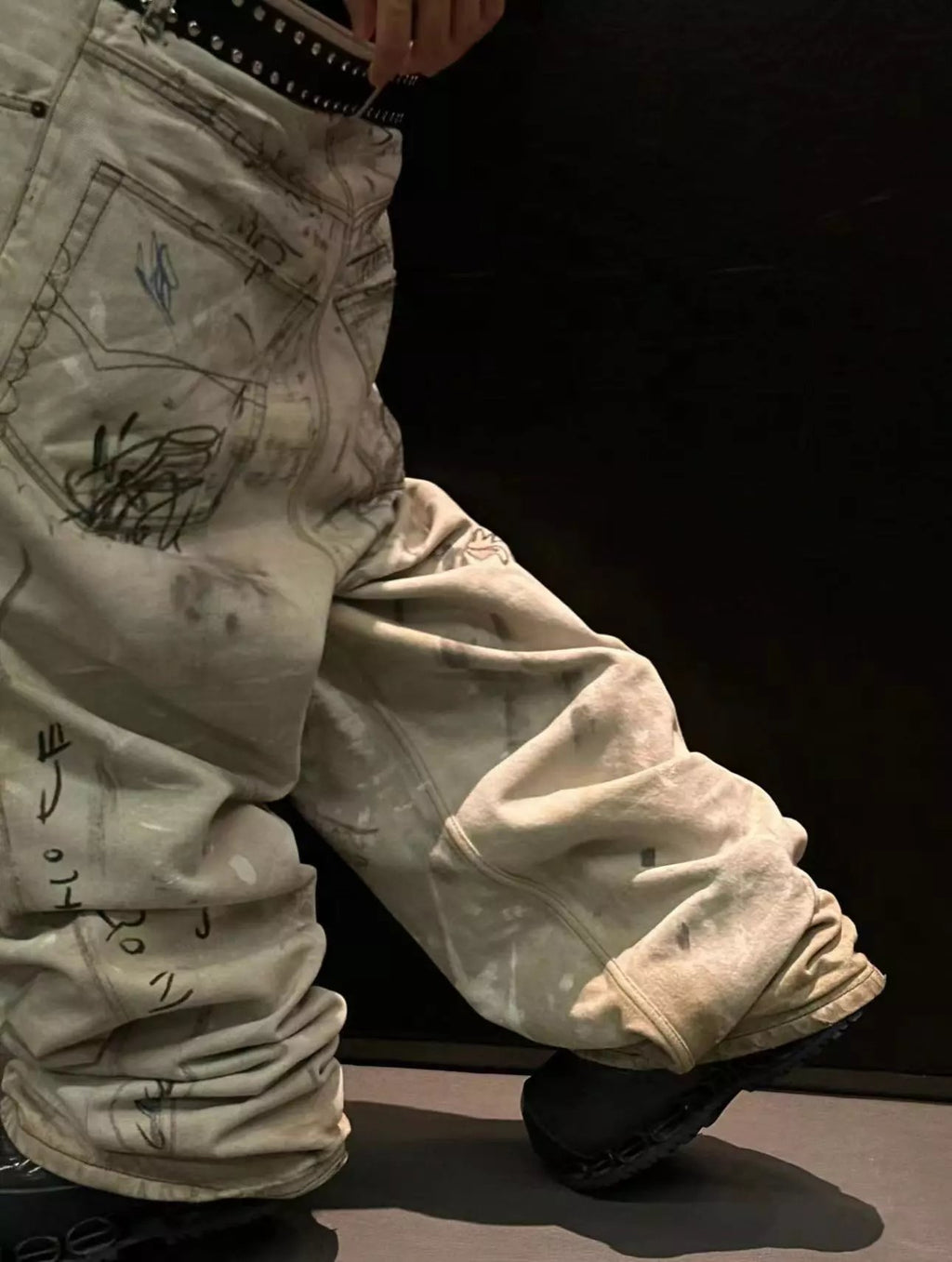 Balenci Graffiti Denim