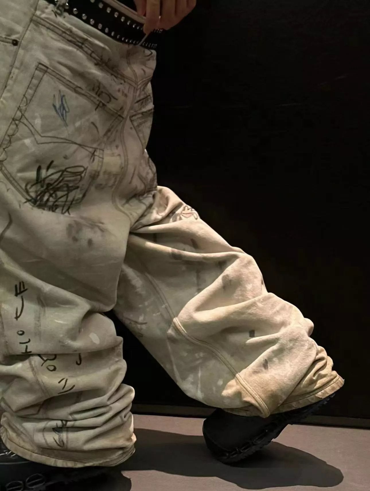 Balenci Graffiti Denim