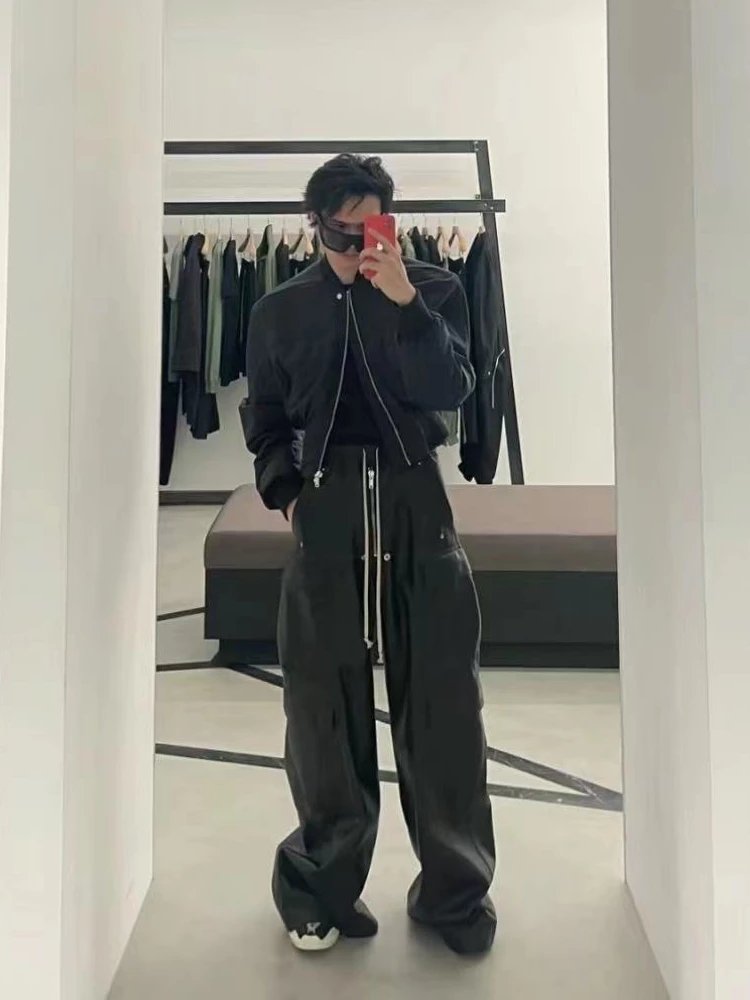 R!ck Owens Leather Cargo