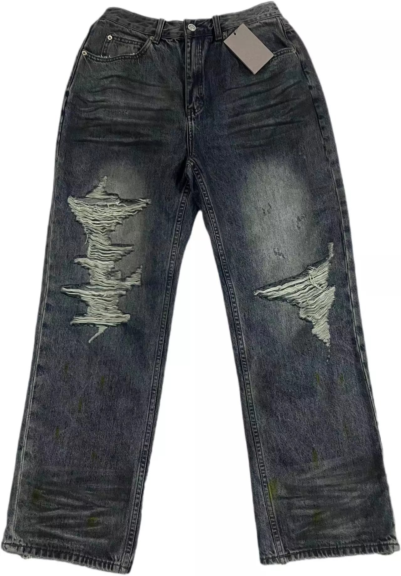 Balenci Destroyed Denim