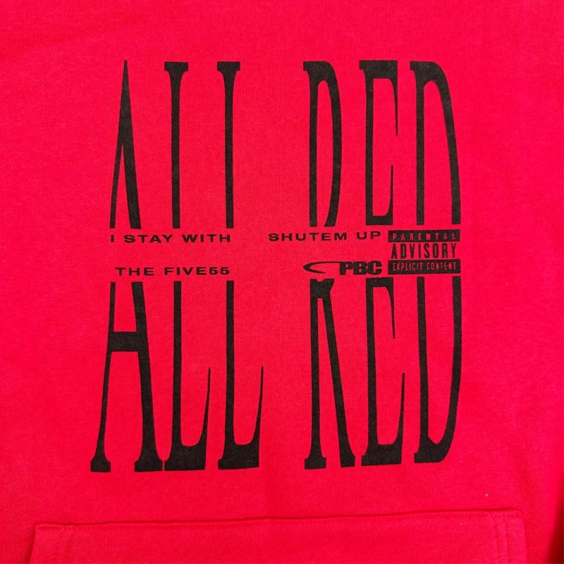 Playboicarti All Red Hoodie