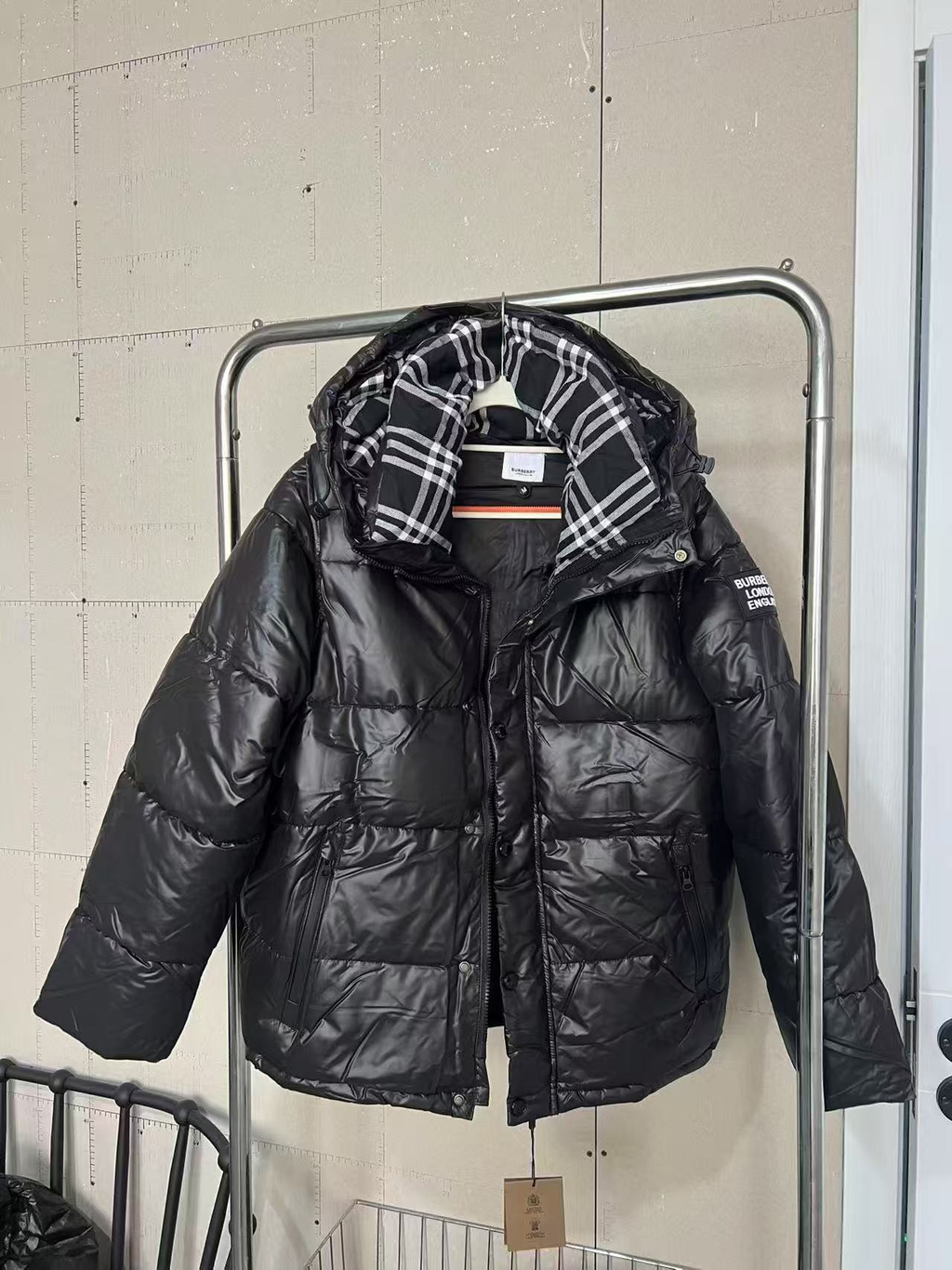 Burbery shiny puffer jacket