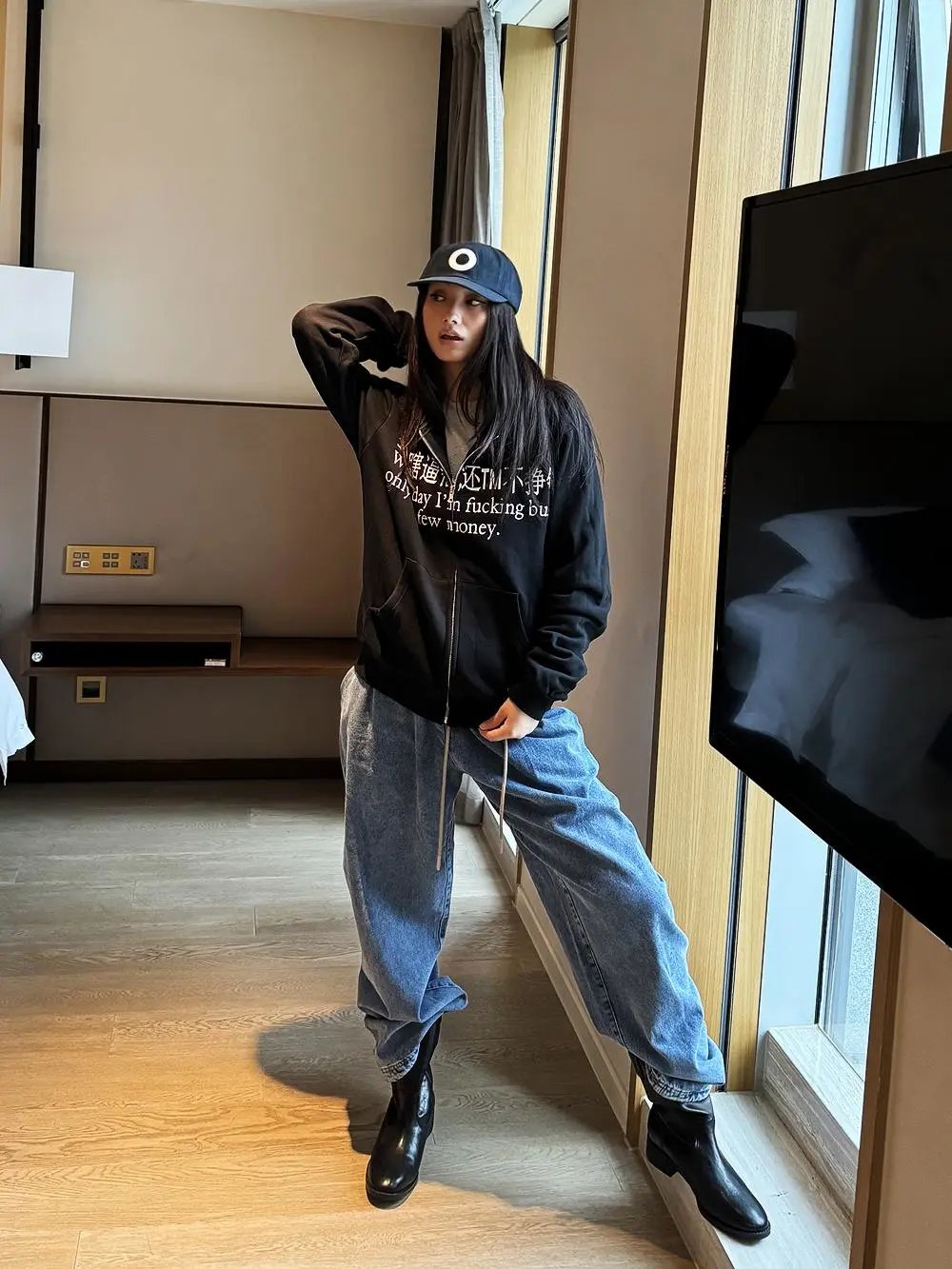 Get few money Zip hoodie