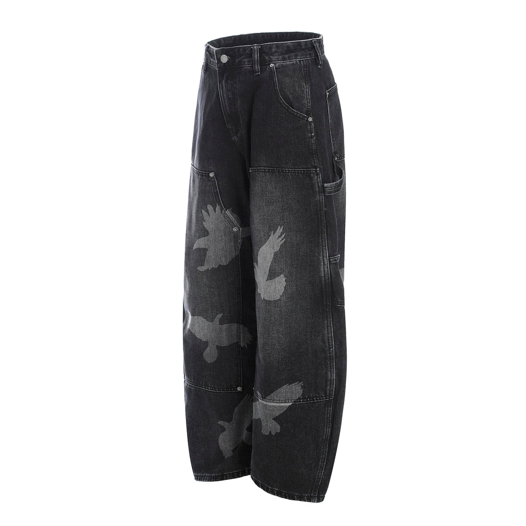Dark Curved Pants