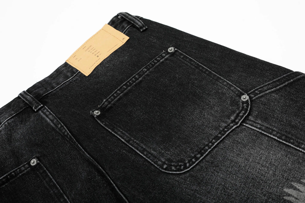 Dark Curved Pants