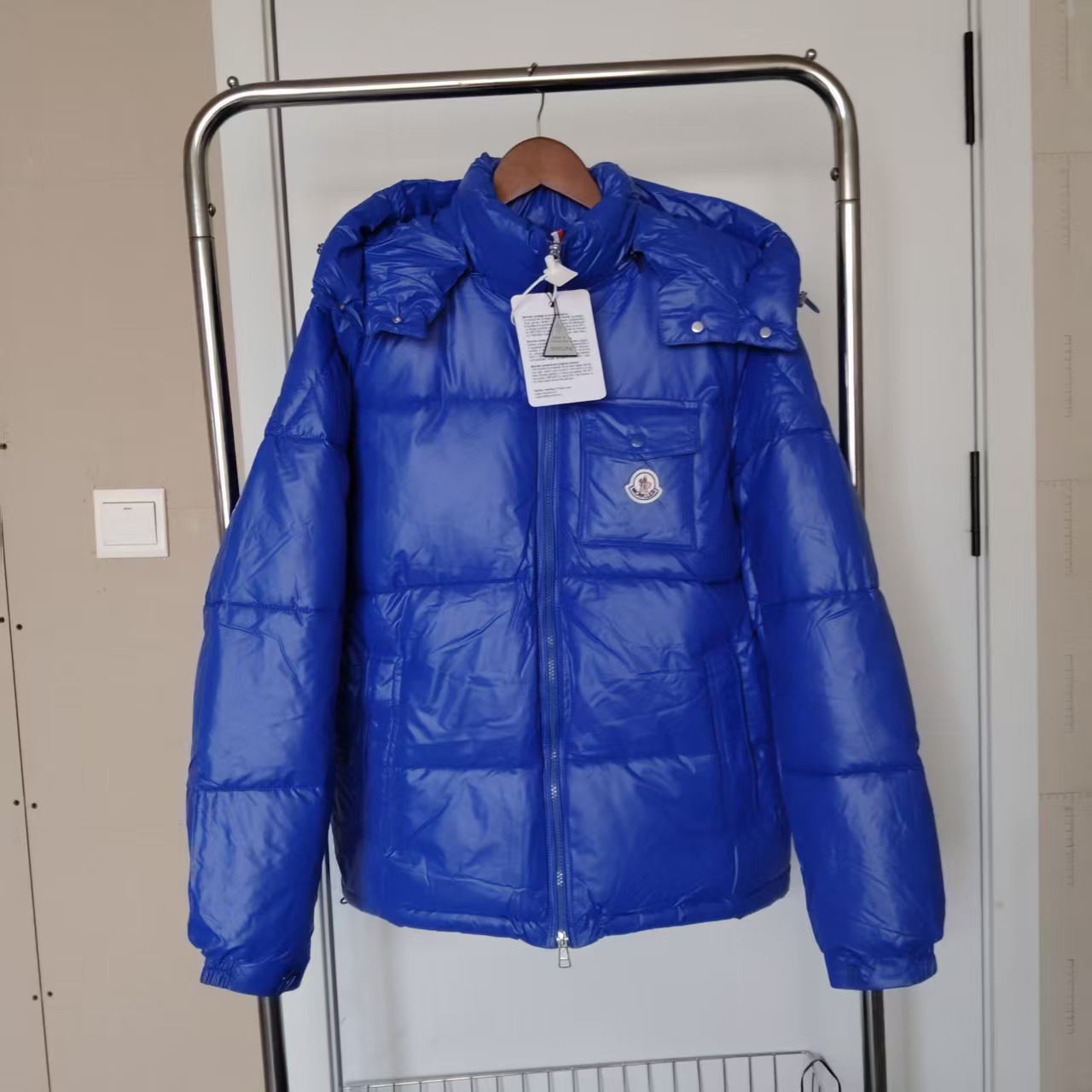M0ncler white puffer jacket