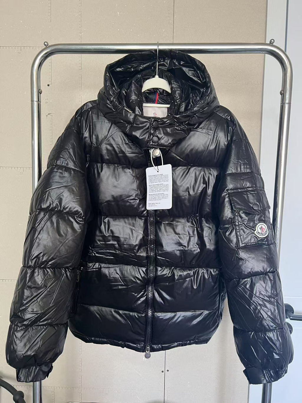 M0ncler white puffer jacket