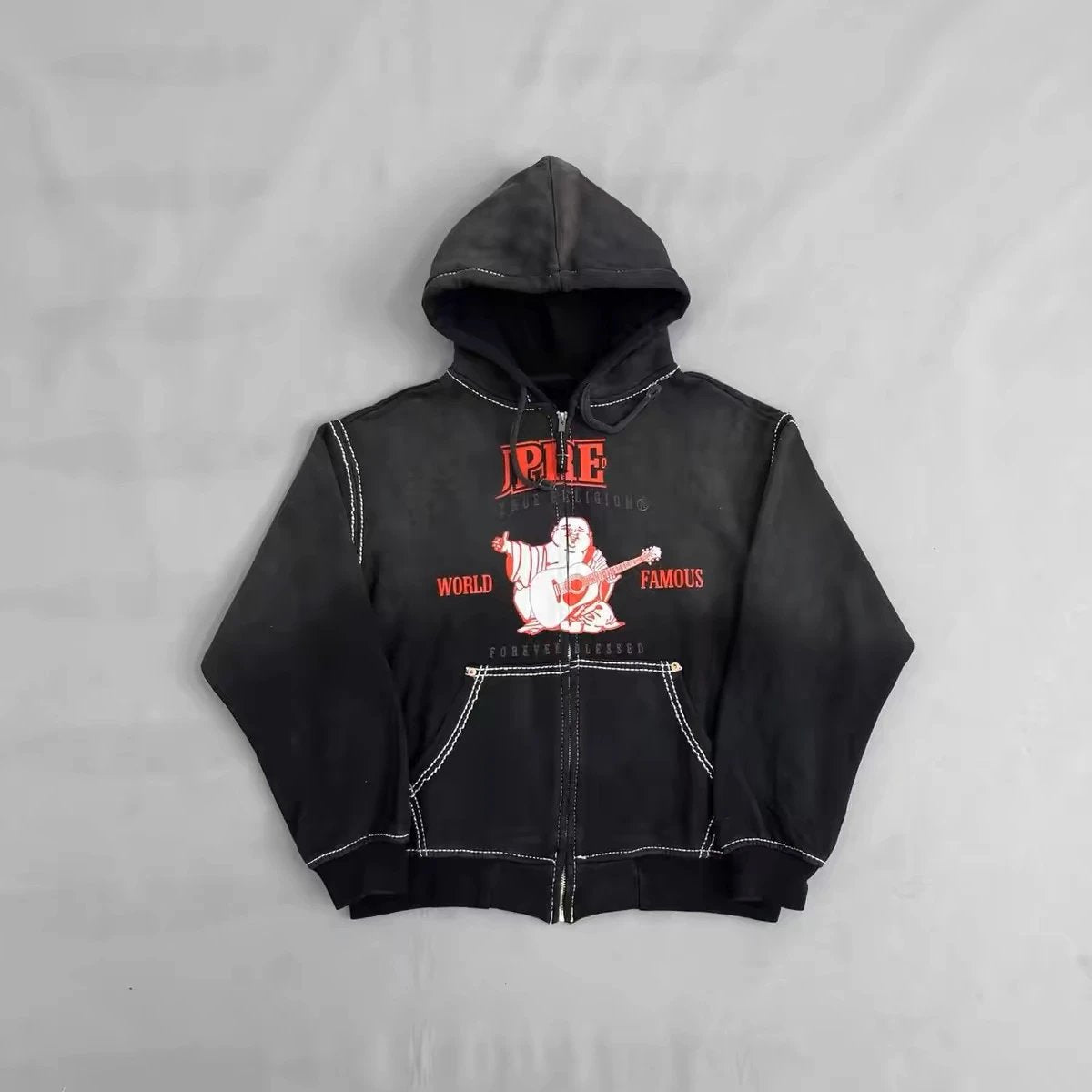 Sup x True Rel!gion Zip Up Hoodie