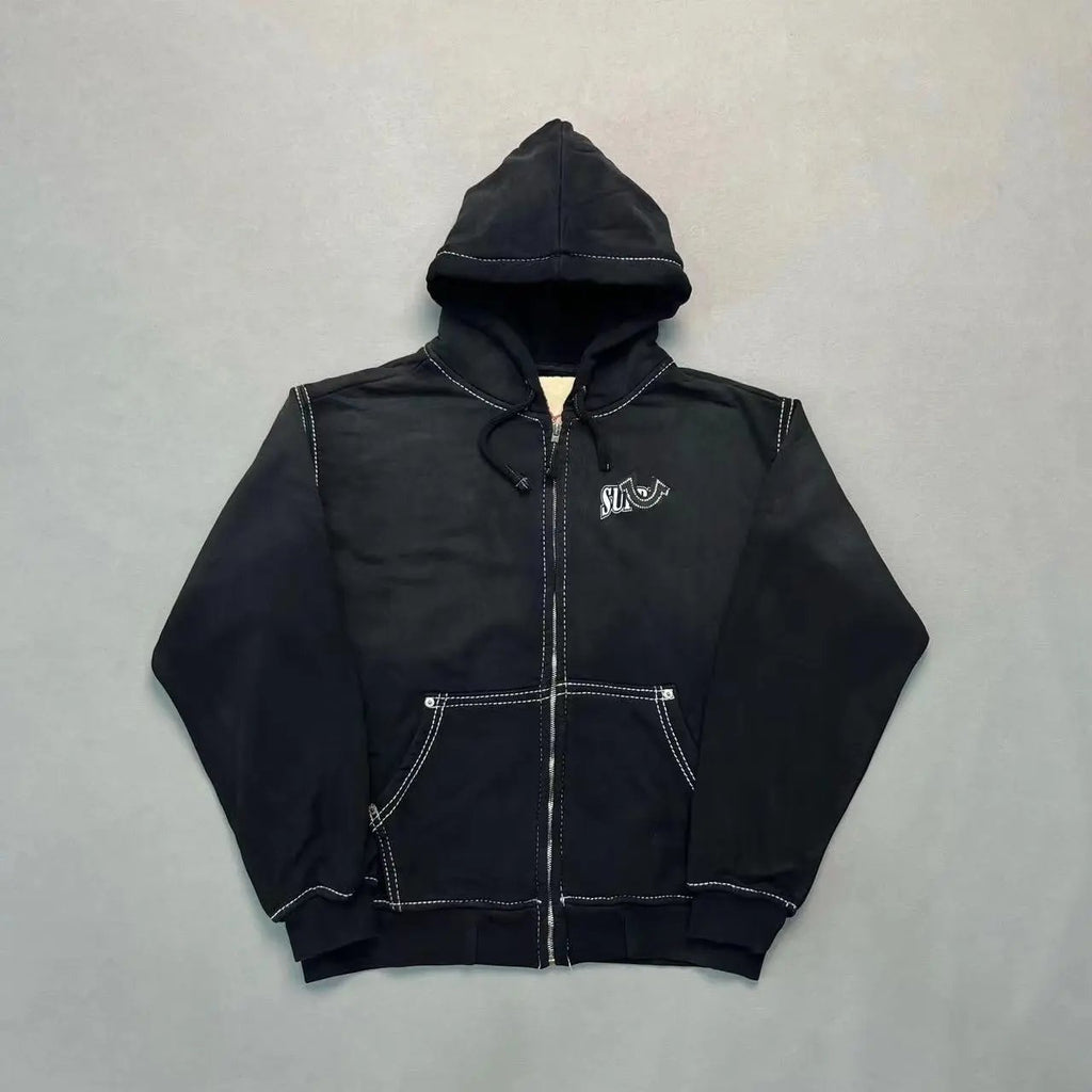 Sup x True Rel!gion Zip Up Hoodie