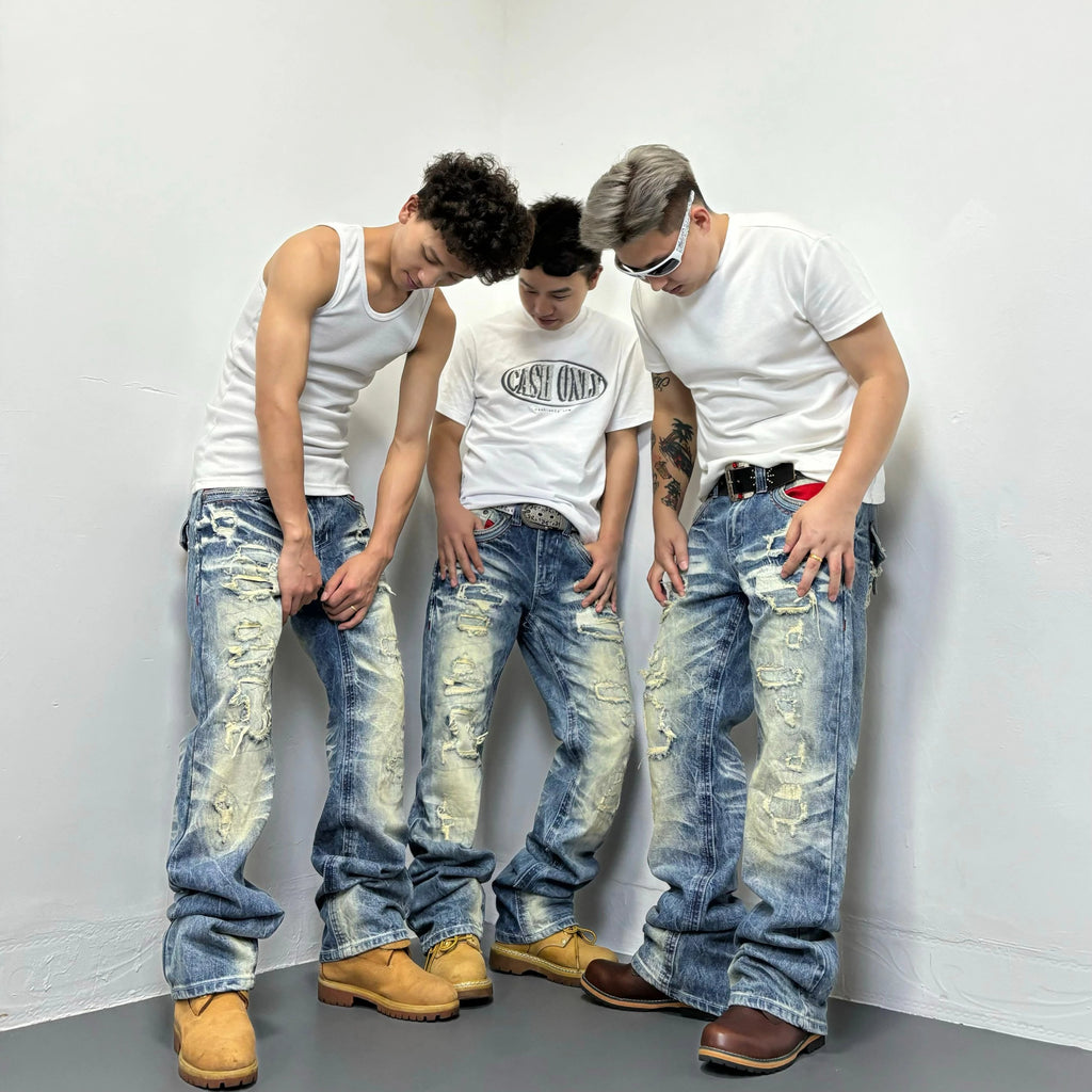 Japanese Brand Ripped Jeans