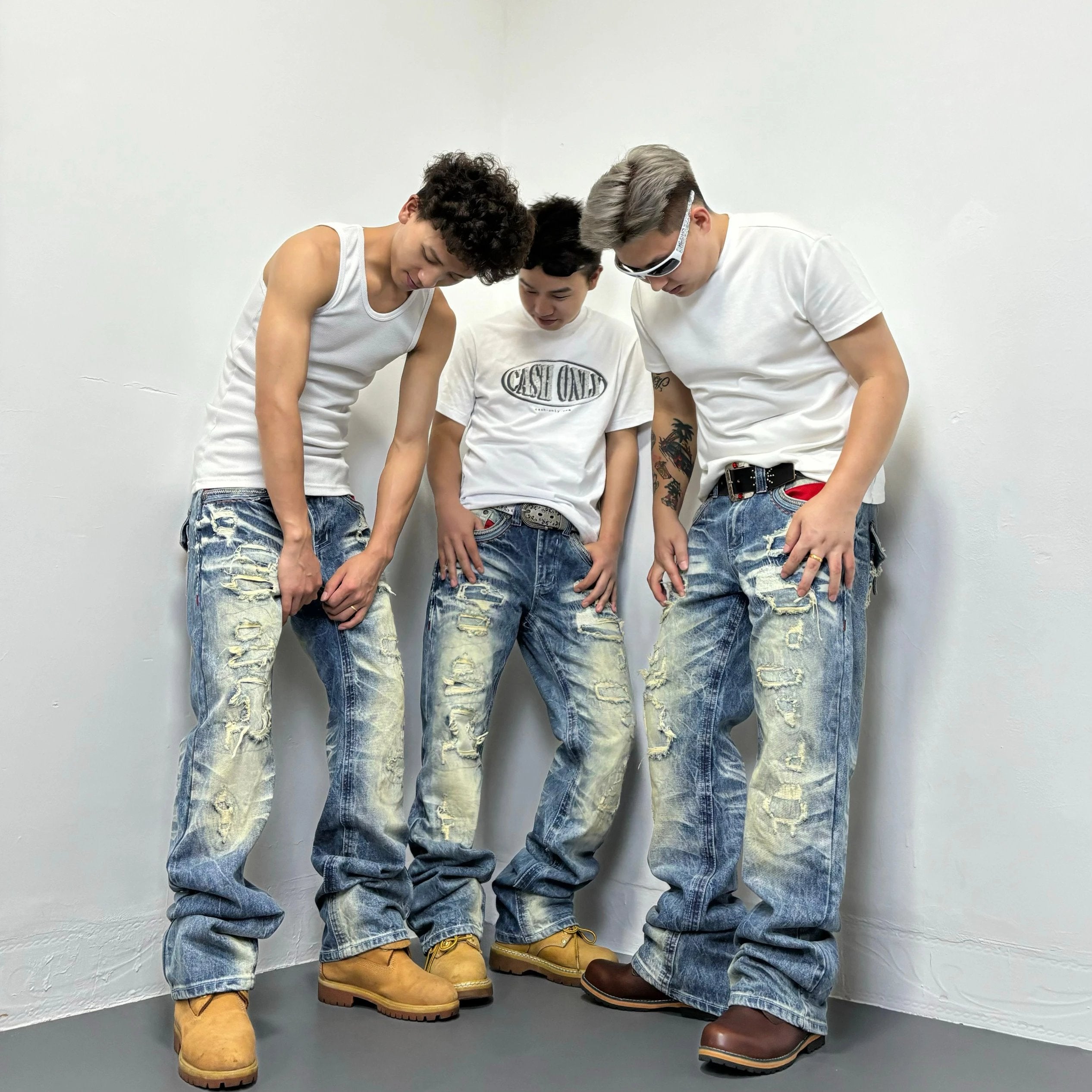 Japanese Brand Ripped Jeans