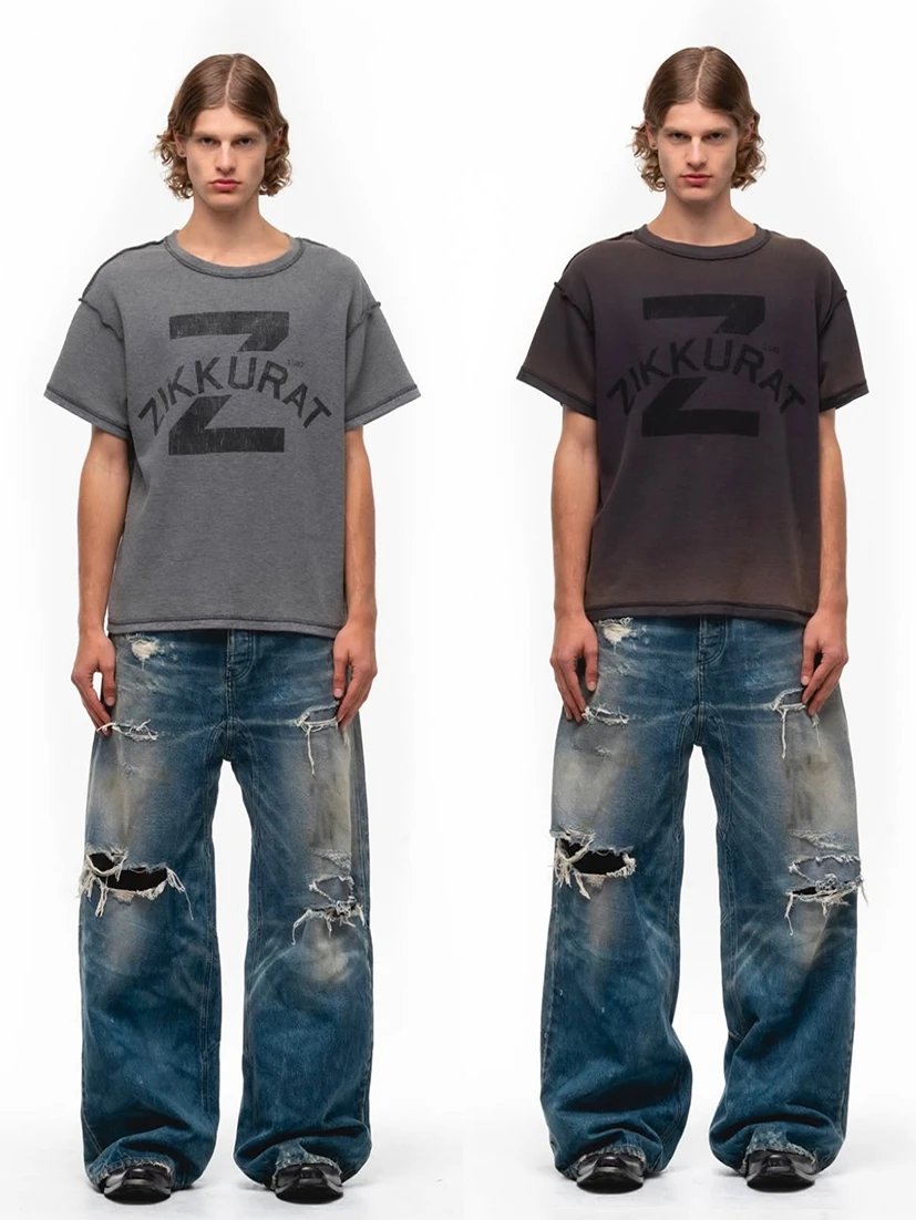 No Faith Studios Ripped Denim