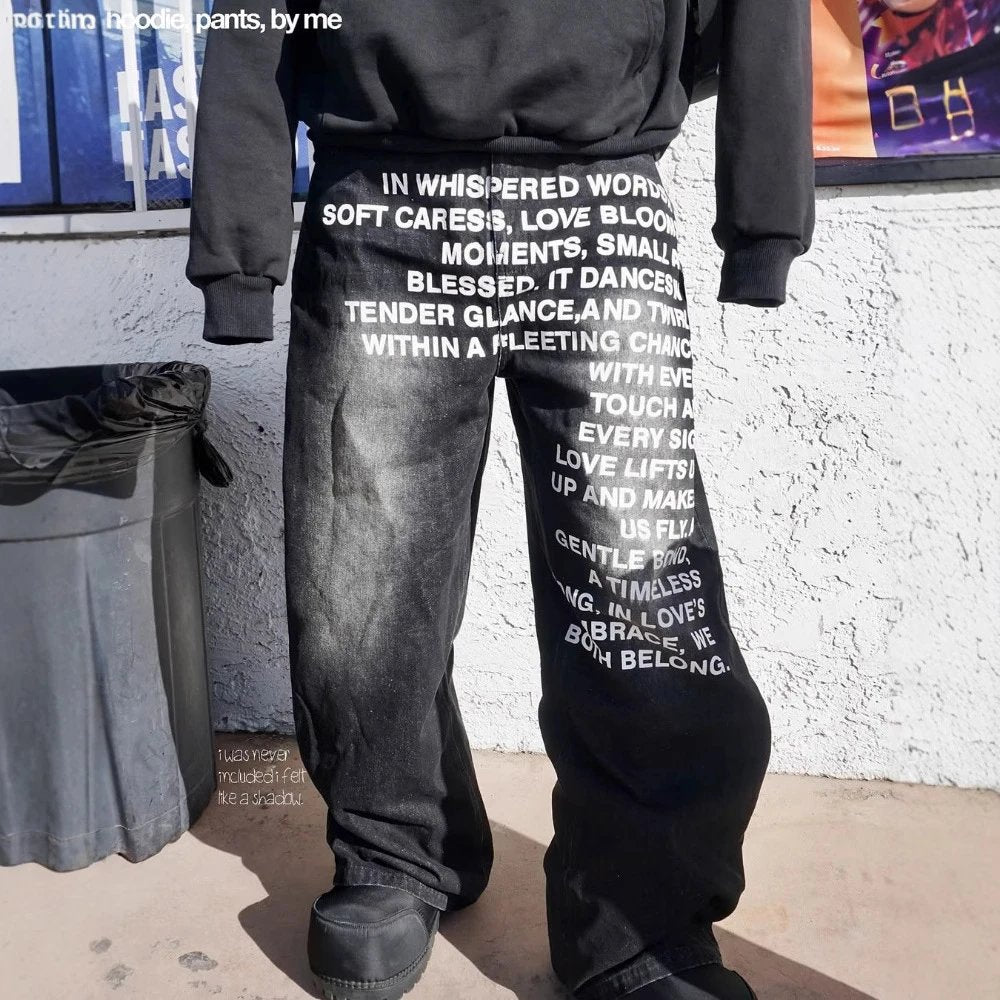 2025 Words Pants Blue