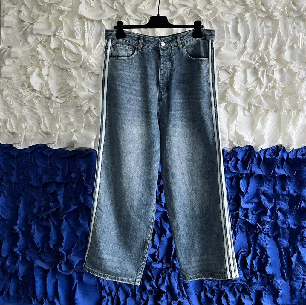 Balenci x Adidos denim jeans