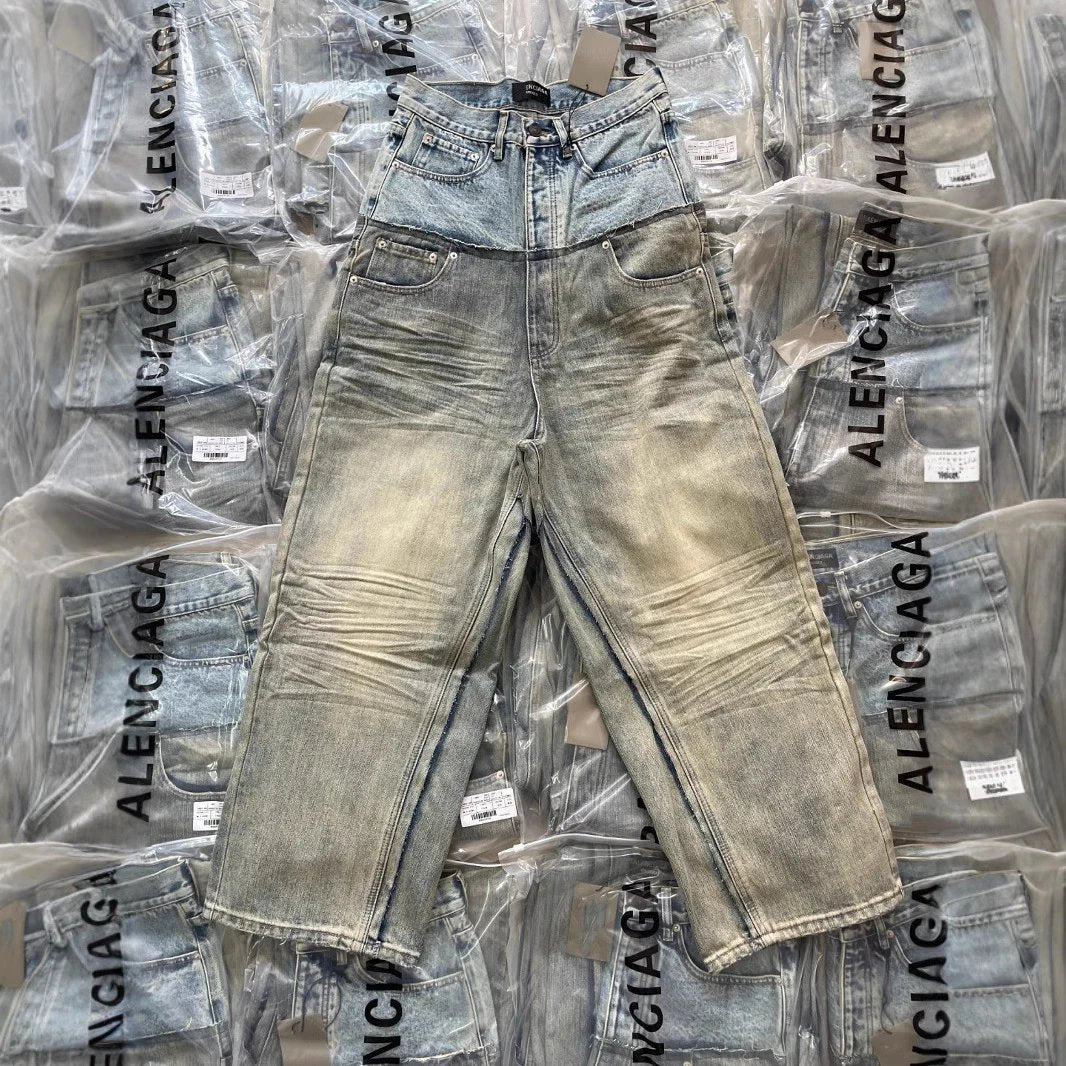 Balenci Double Waist Denim