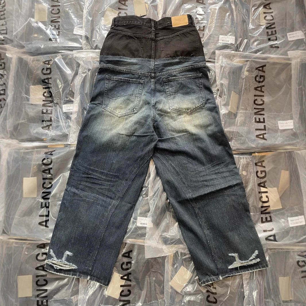 Balenci Double Waist Denim