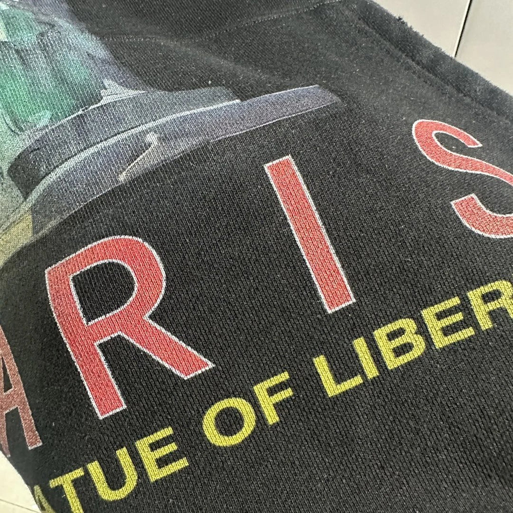 Balenci Paris Liberty Distressed Hoodie