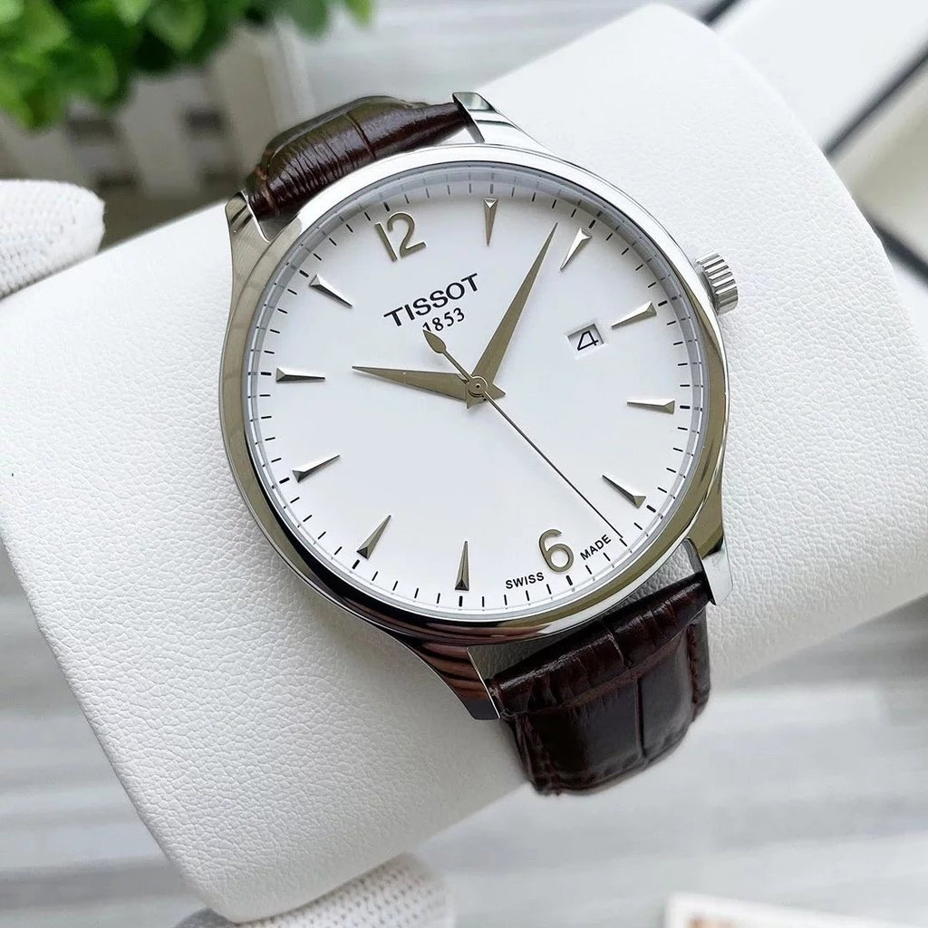 Tissot watch Leather Strap Black