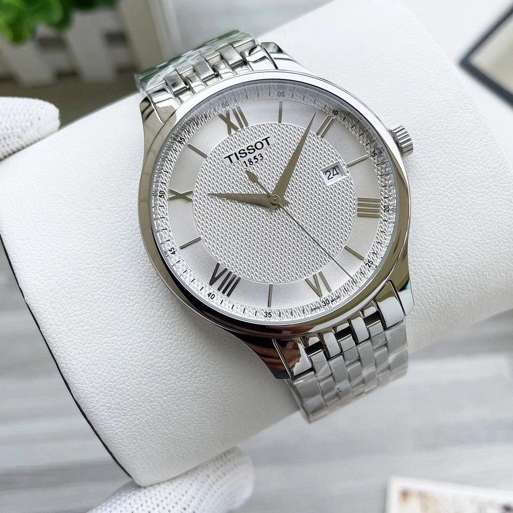 Tissot watch Leather Strap Gold