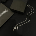Chr0me Hearts Double Cross Necklace