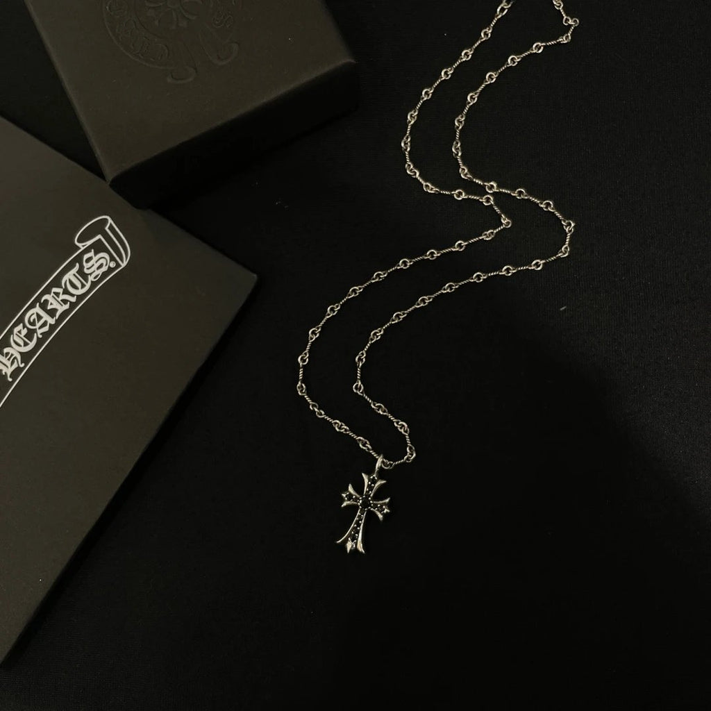 Chr0me Hearts Double Cross Necklace