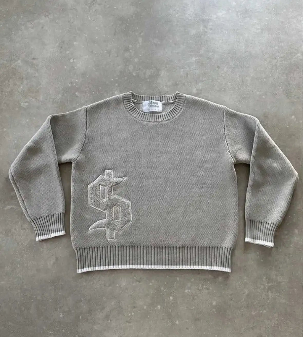 Mony Studio $ Sign Black Sweater