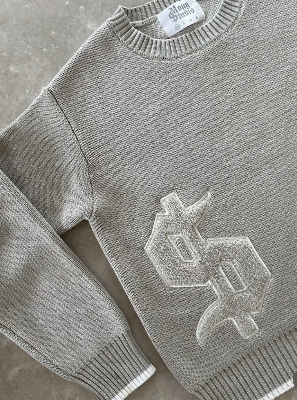 Mony Studio $ Sign Black Sweater