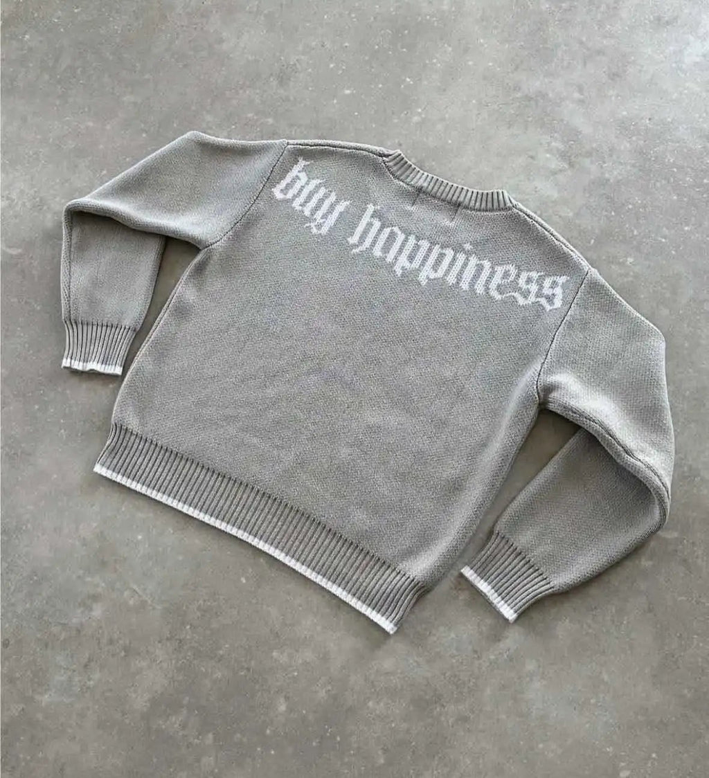 Mony Studio $ Sign Grey Sweater
