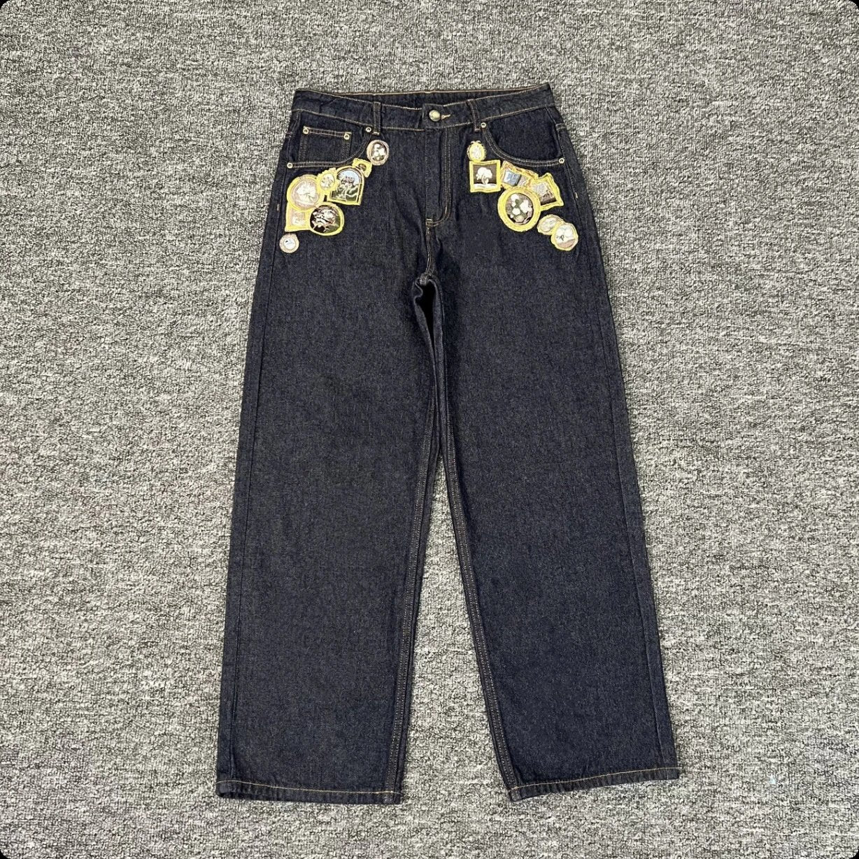 Derschutze Blossom Black Denim Shorts