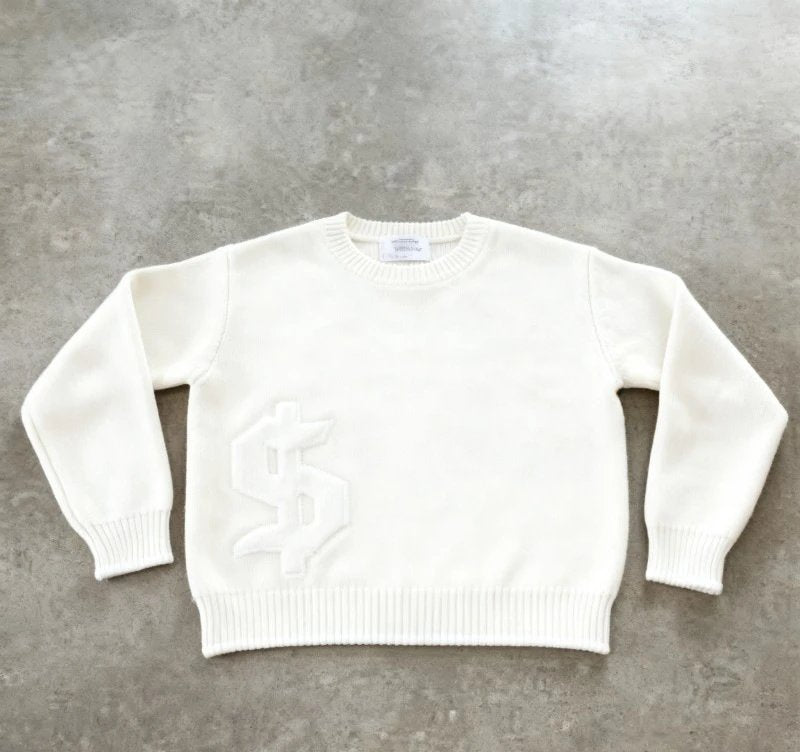 Mony Studio $ Sign Black Sweater