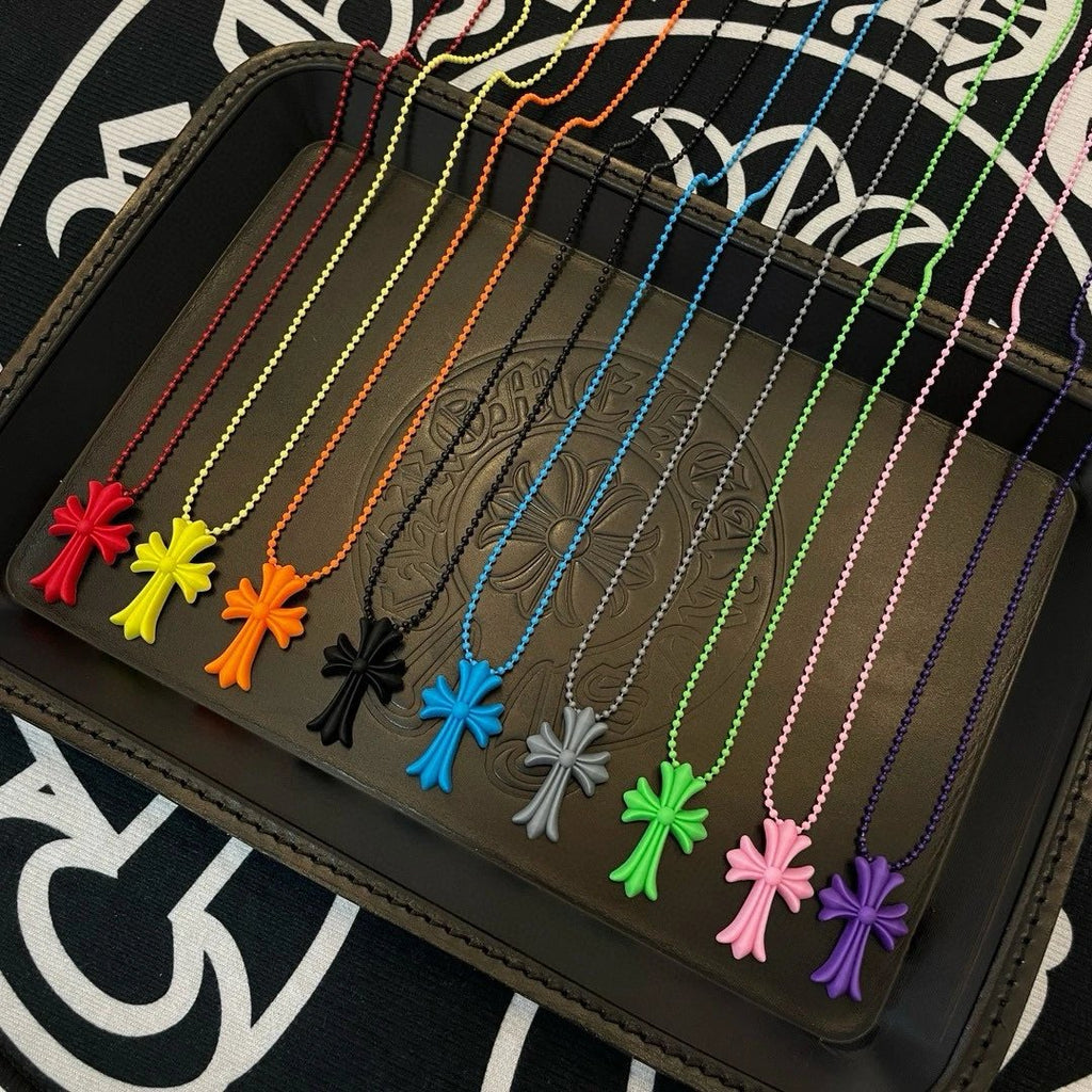 Chr0me Hearts Silicone Cross Necklace