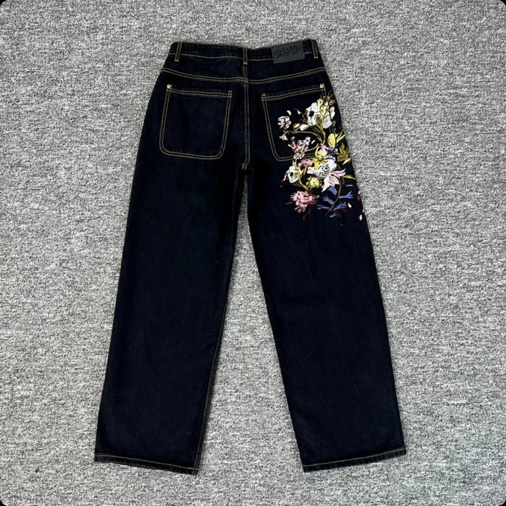 Derschutze Blossom Black Denim Shorts