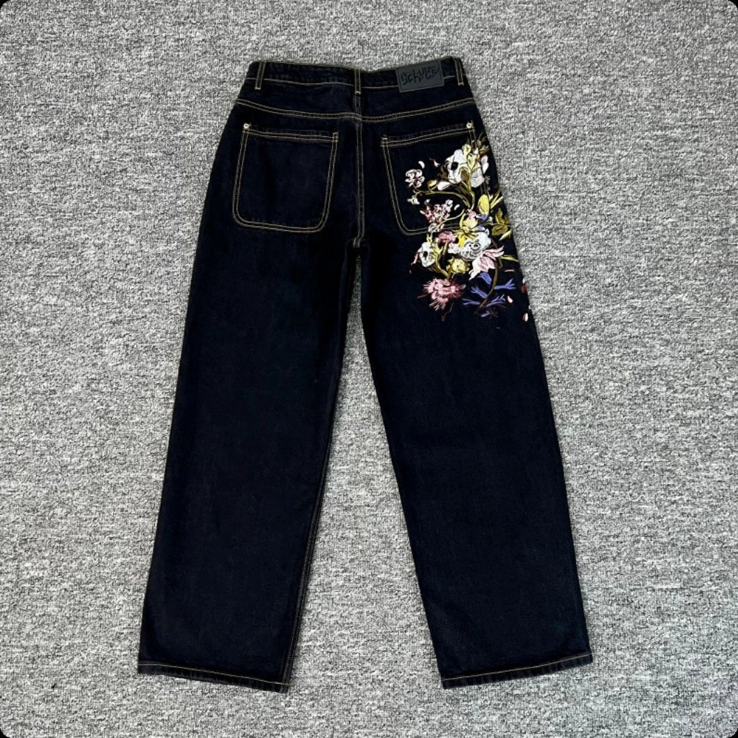 Derschutze Blossom Black Denim Shorts