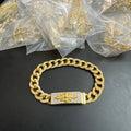 Chr0me Hearts Gold Iced Out bracelet