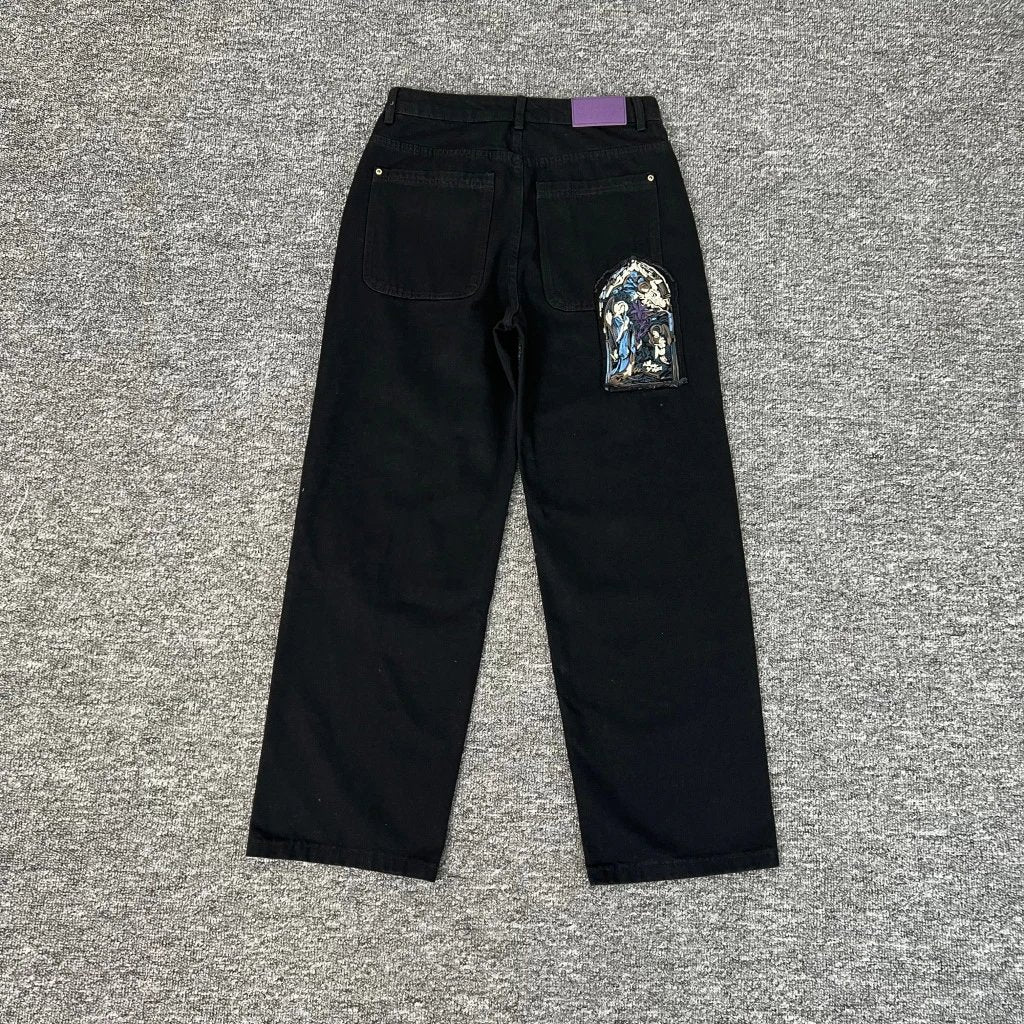 Derschutze Blossom Black Denim Shorts