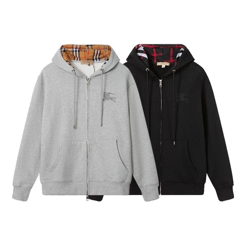 Burbery Zip Up Hoodie