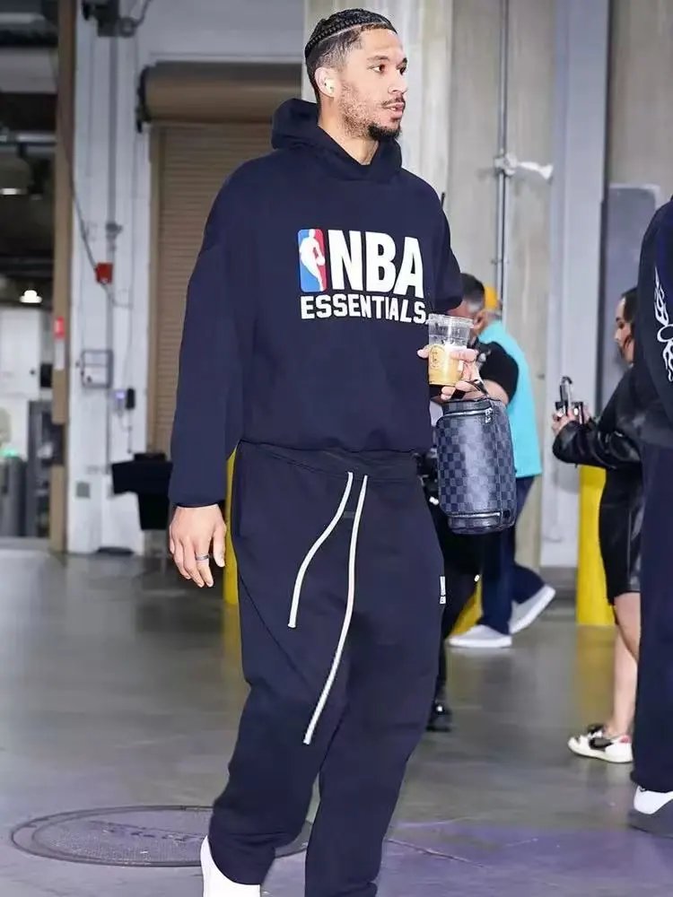 Ess3ntials x NBA Black Hoodie