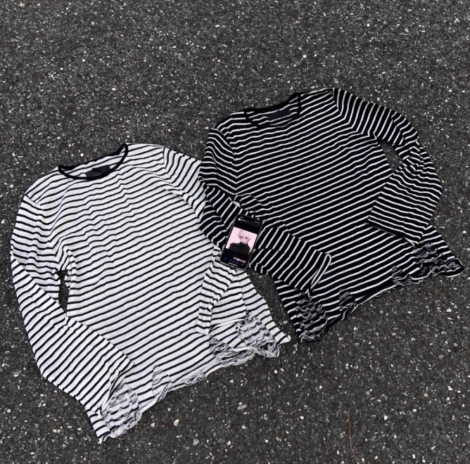 Am!ri Stripped Distressed longsleeve