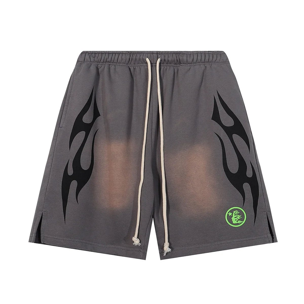 Hell*star Flame Mesh Shorts Gray