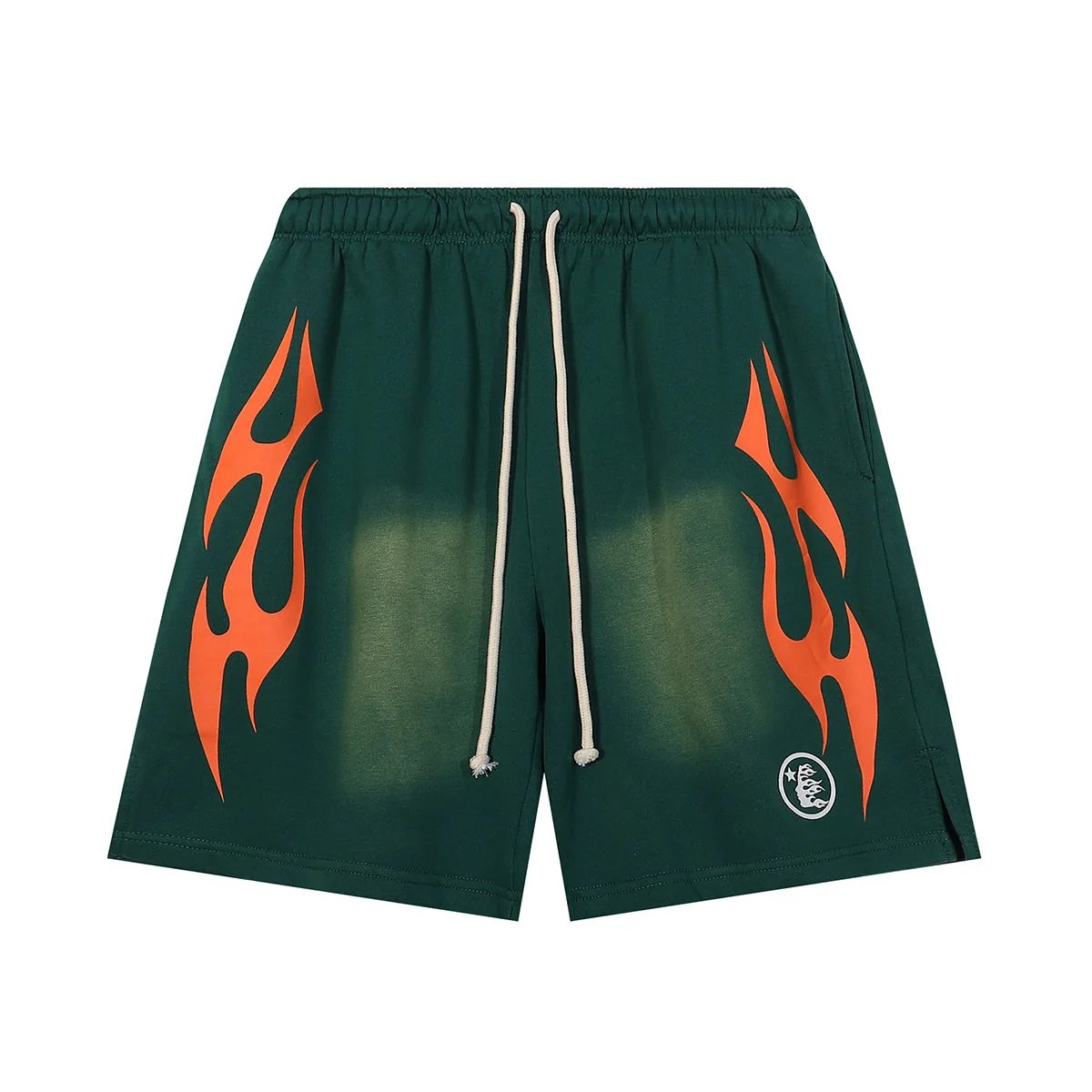 Hell*star Flame Mesh Shorts Gray