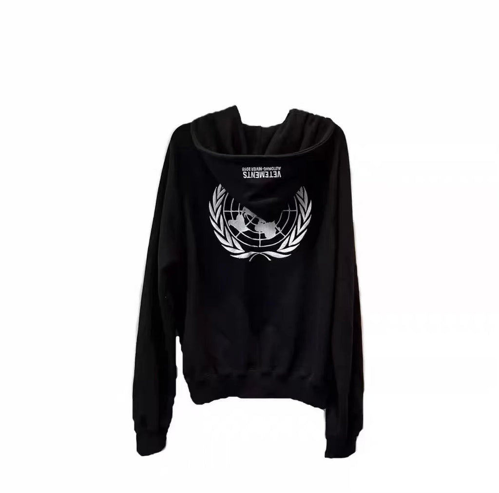 Vetement* United Nations Embroidery Hoodie