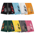 Hell*star Flame Mesh Shorts Gray