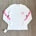 Chr0me Hearts Pink Horseshoe Floral Longsleeve