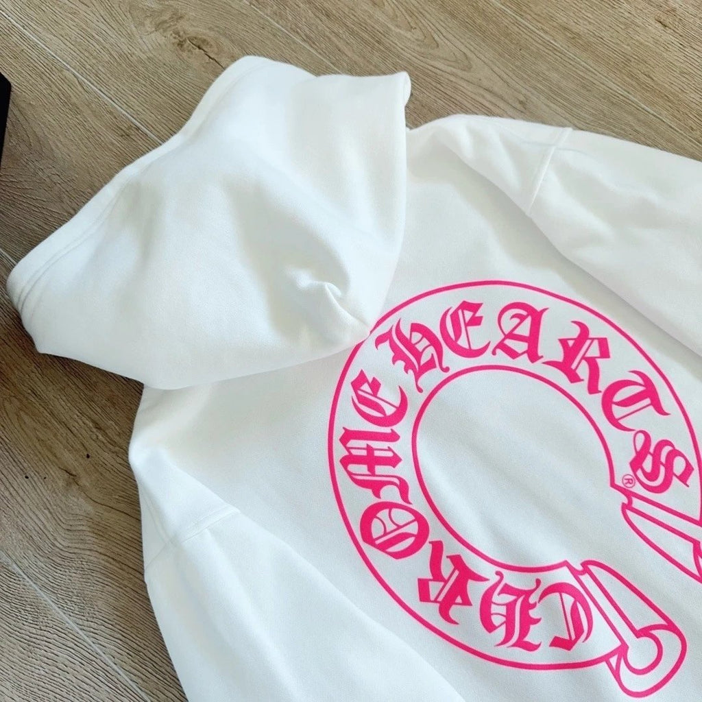 Chr0me Hearts Whitepink Horseshoe Zip Up