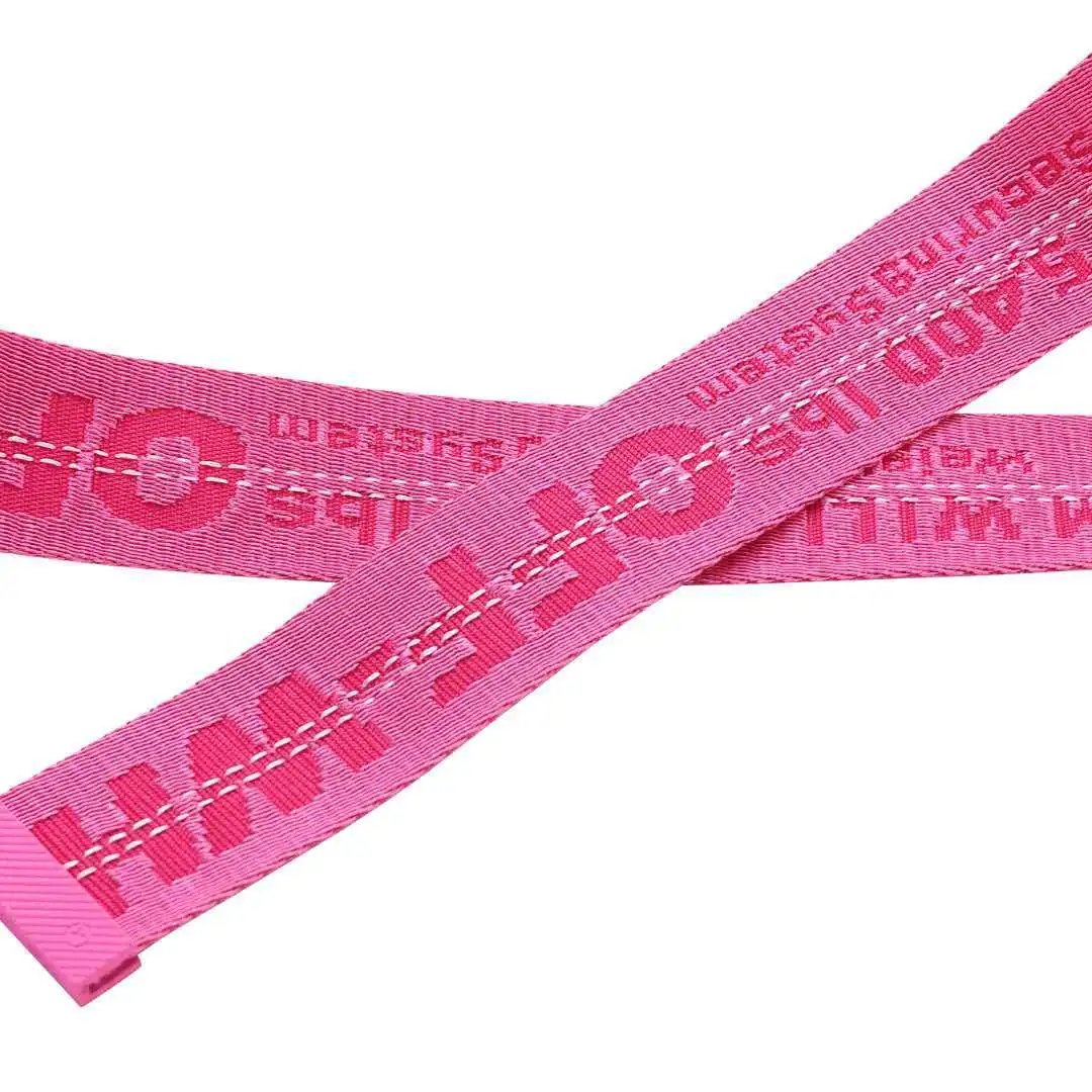 0ff-White Industrial Belt Fuchsia