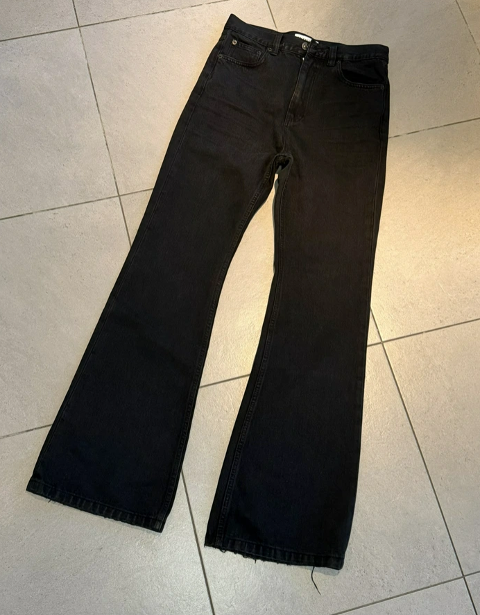 Balenci lost taper flared jeans