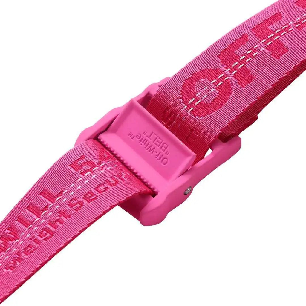 0ff-White Industrial Belt Fuchsia