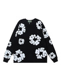 Denim T3ars Long Sleeve Cotton Wreath T-shirt