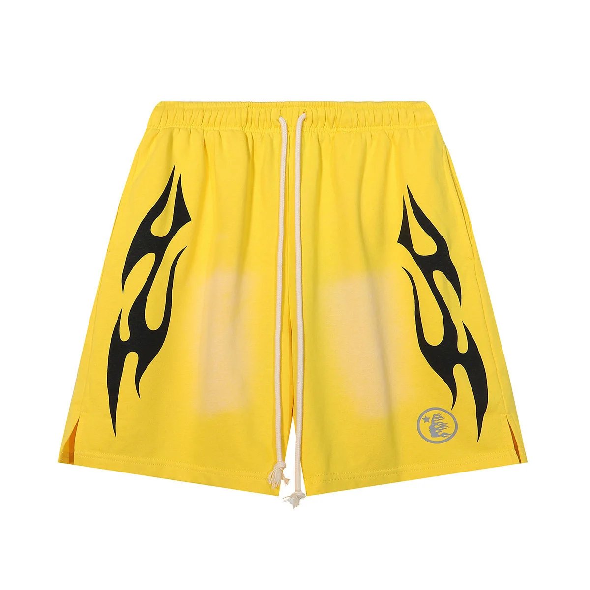 Hell*star Flame Mesh Shorts Gray